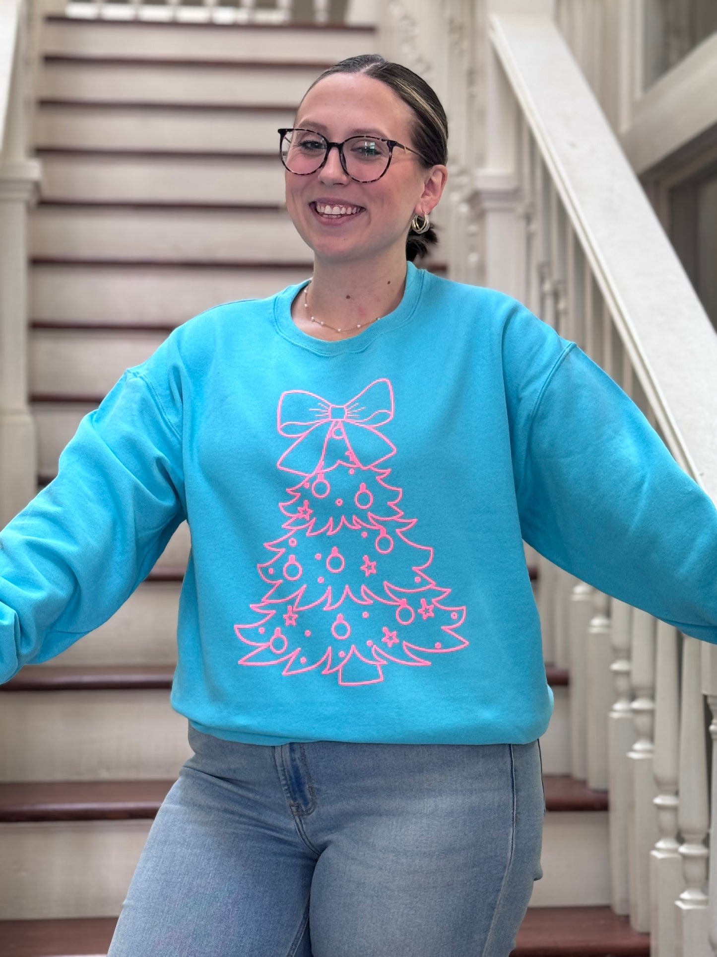 Puff Christmas Tree Sweatshirt