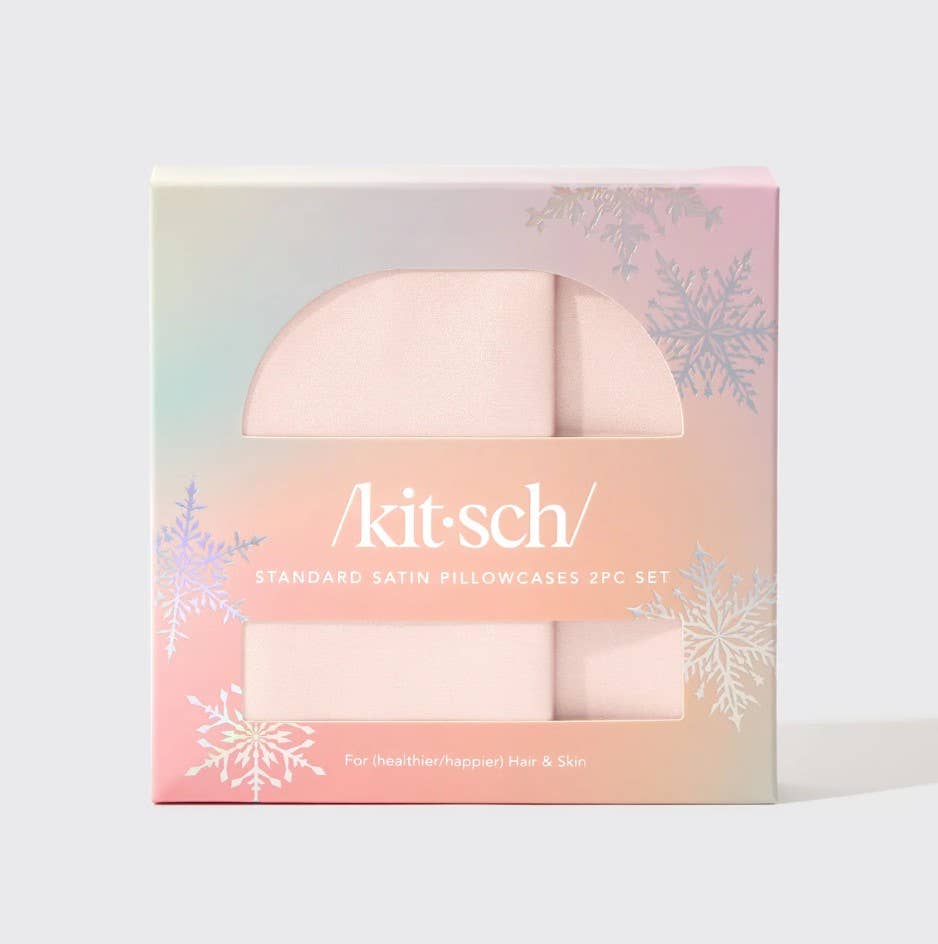 Kit-Sch Standard Satin Pillowcase 2pc - Blush