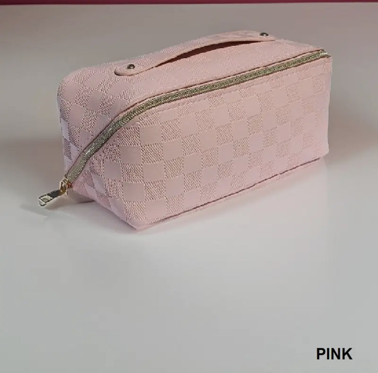 Checkered Makeup Bags