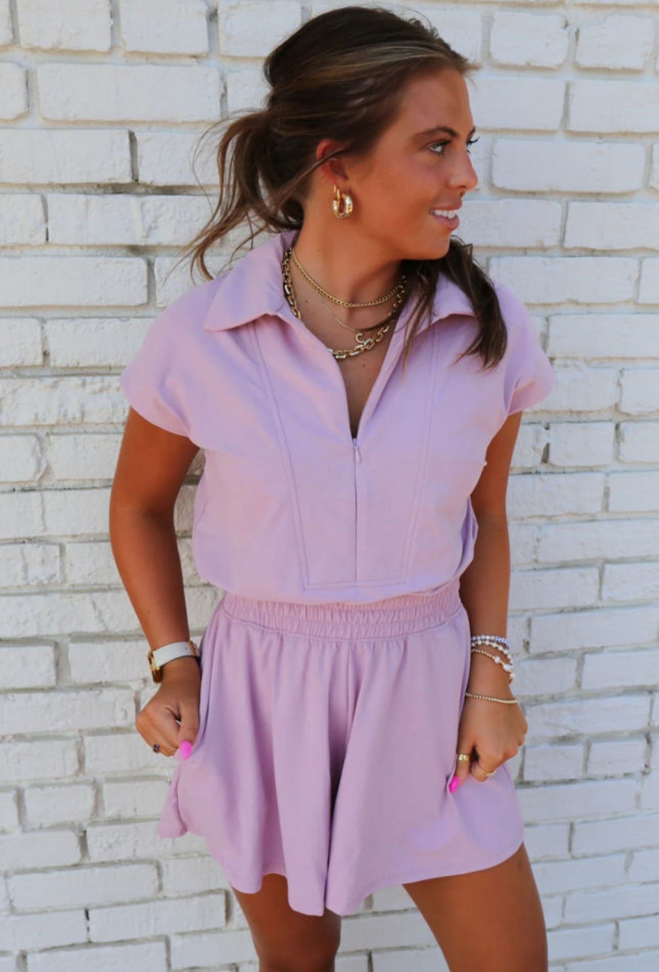 Collared Romper