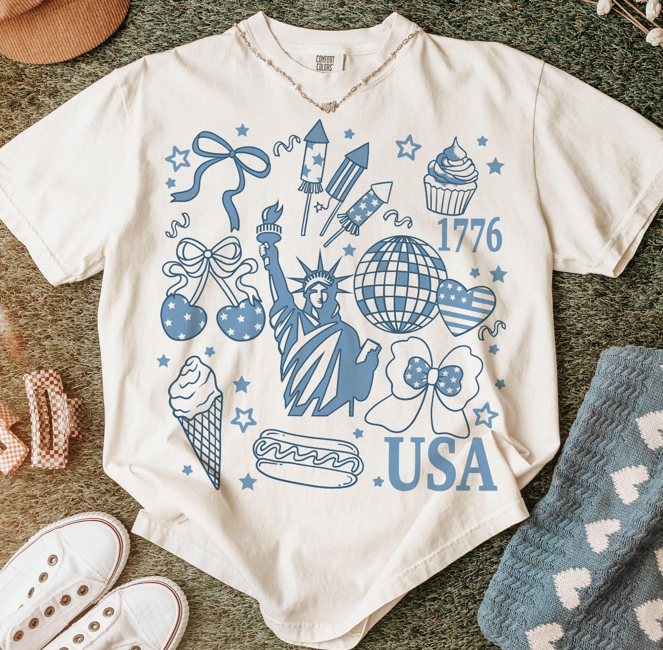 Independence, Day T-shirt Ivory