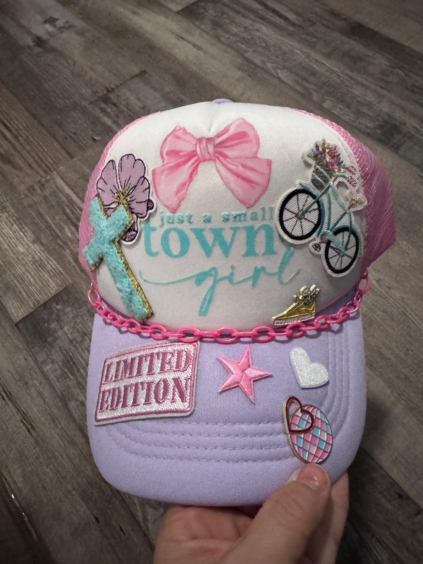 Custom Small Town girl trucker hat