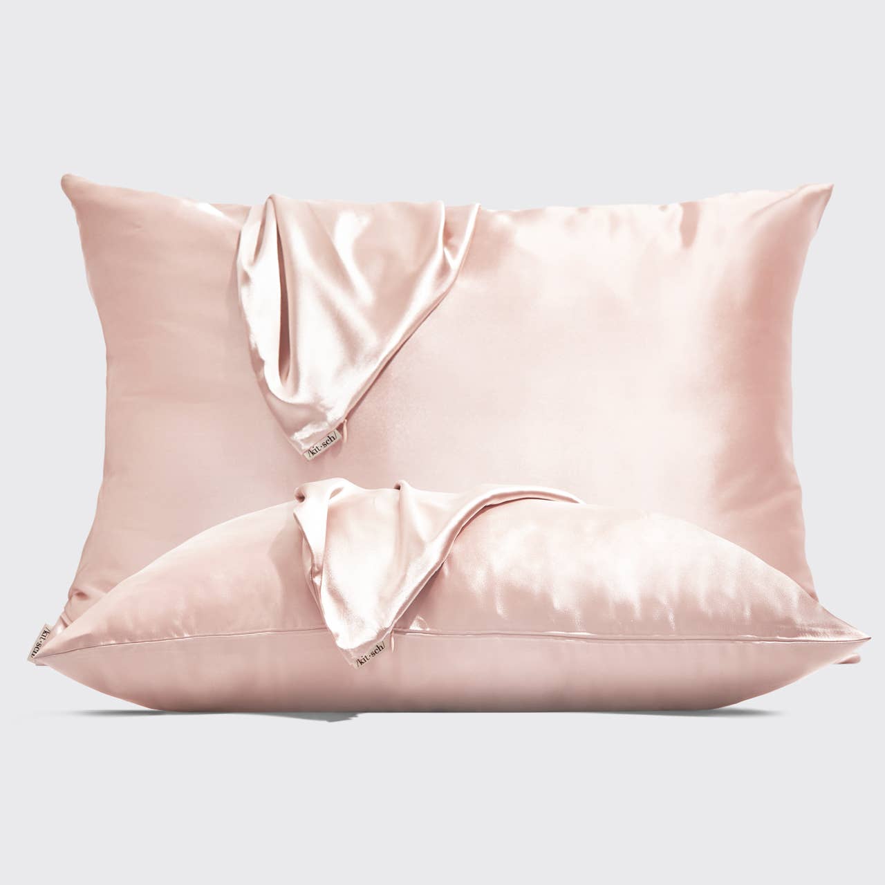 Kit-Sch Standard Satin Pillowcase 2pc - Blush