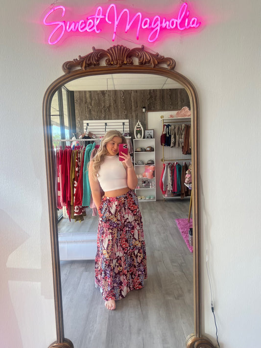 Floral Maxi Skirt