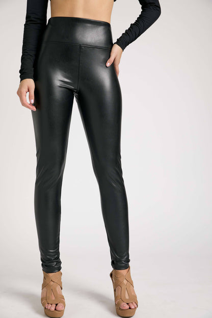 Faux-leather leggings Sweet Magnolia Boutique