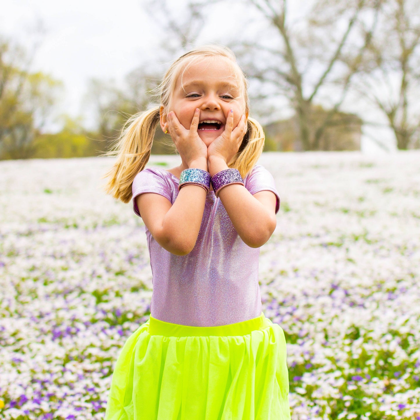 Sparkly Glitter Slap Bracelets Sweet Magnolia Boutique