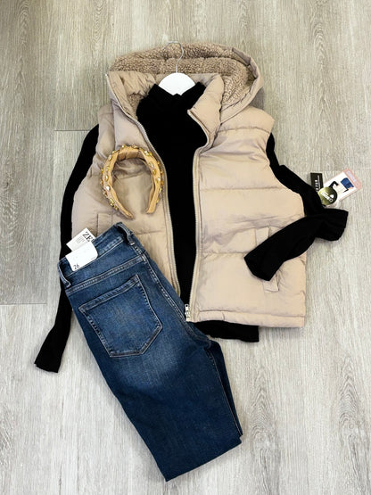 Puffer Vest with hood Sweet Magnolia Boutique