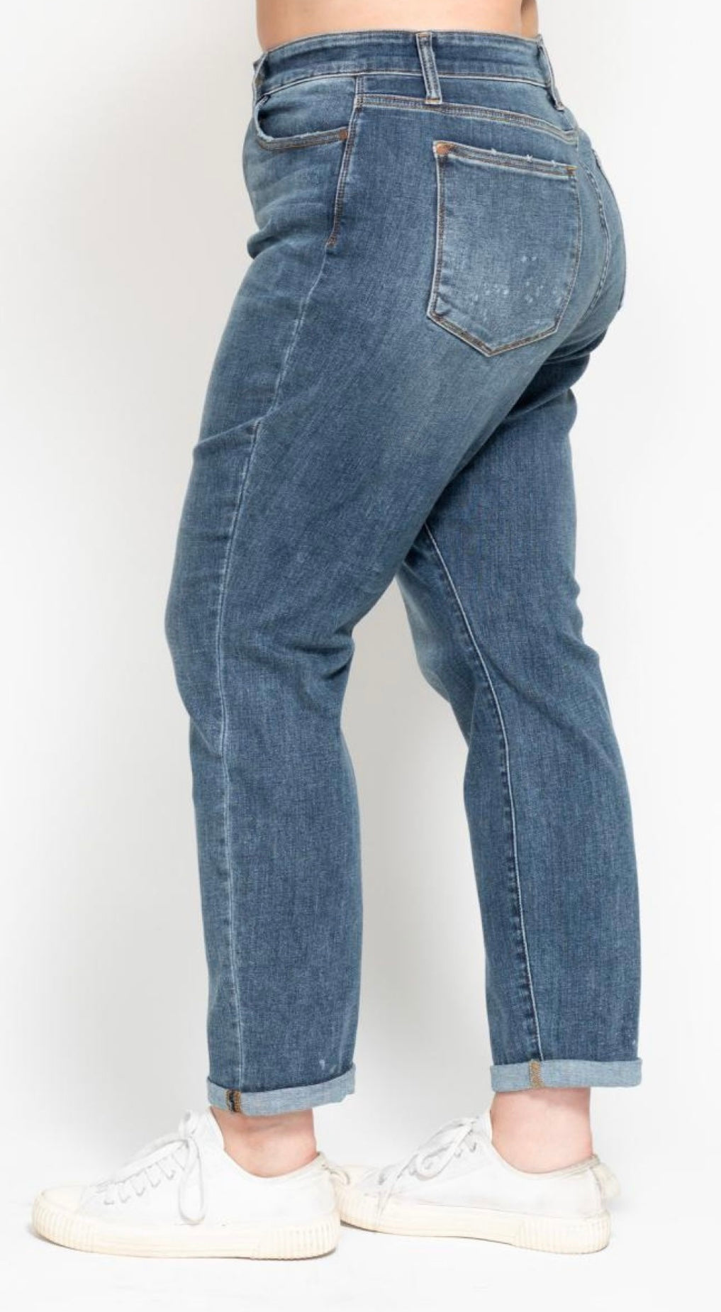 Plus Judy Blue Cuffed Hem jeans