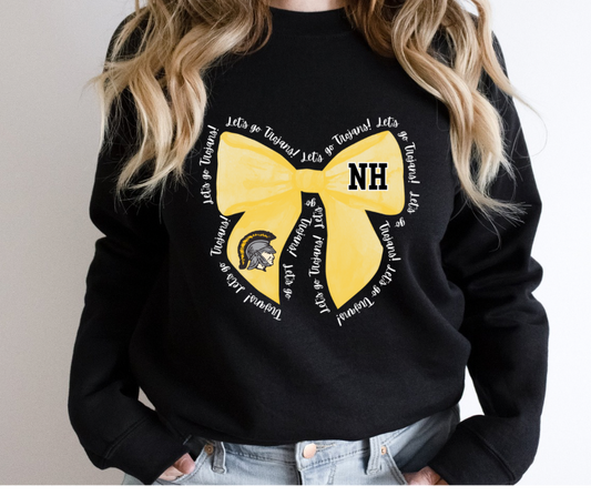 Black Trojan Bow Sweatshirt