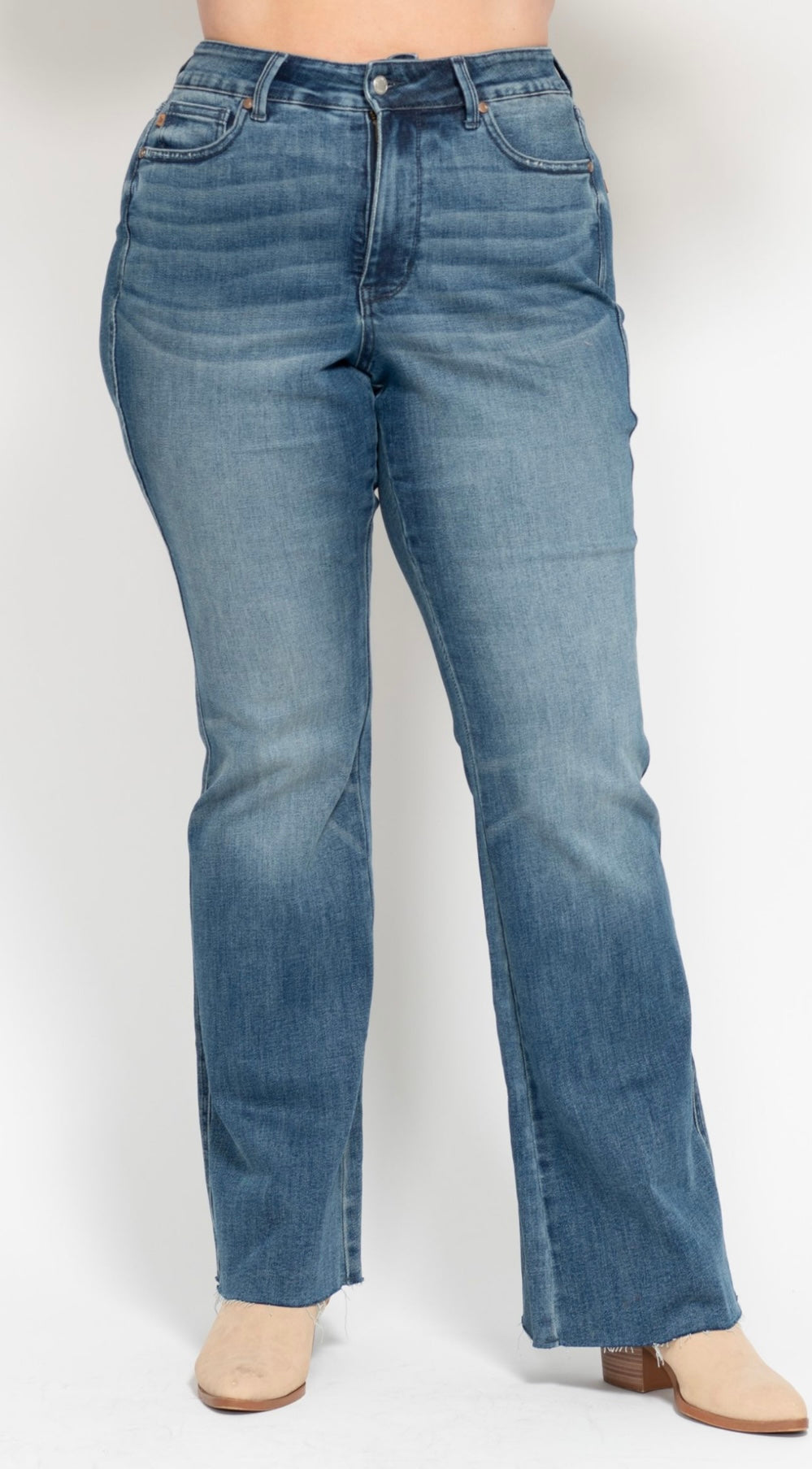 Plus Judy Blue Flares tummy control jeans