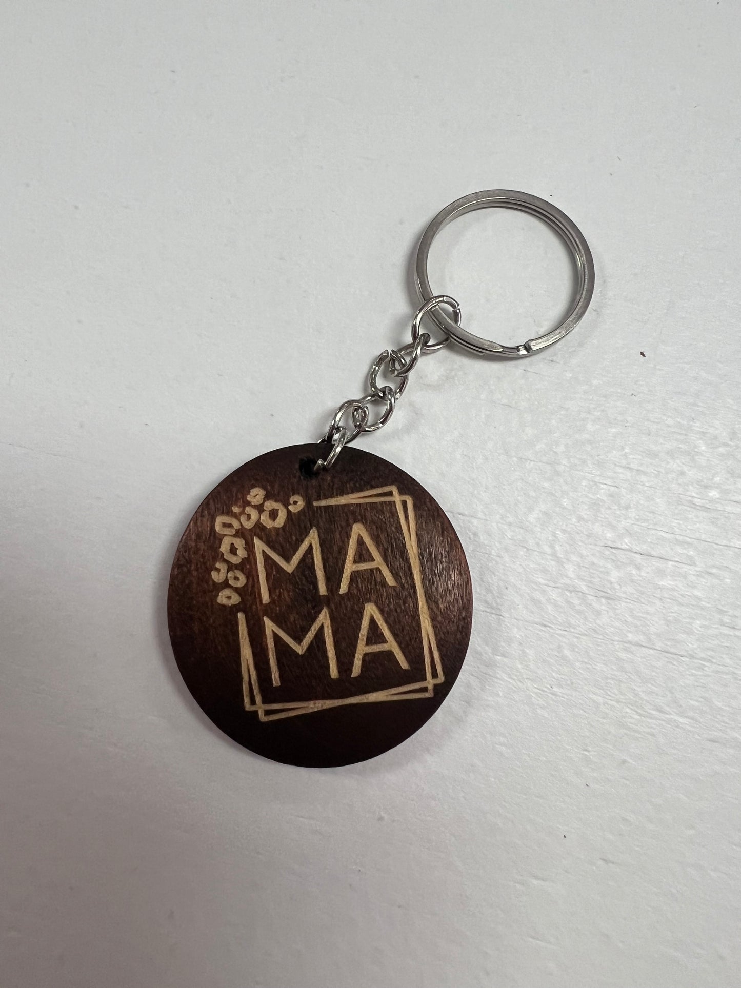 Wooden Mama Keychain