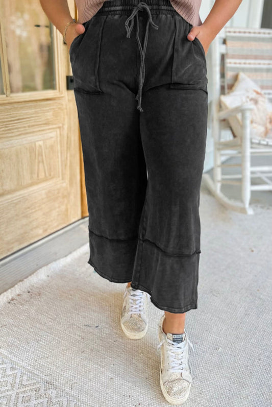 Black Plus Mineral wash pants