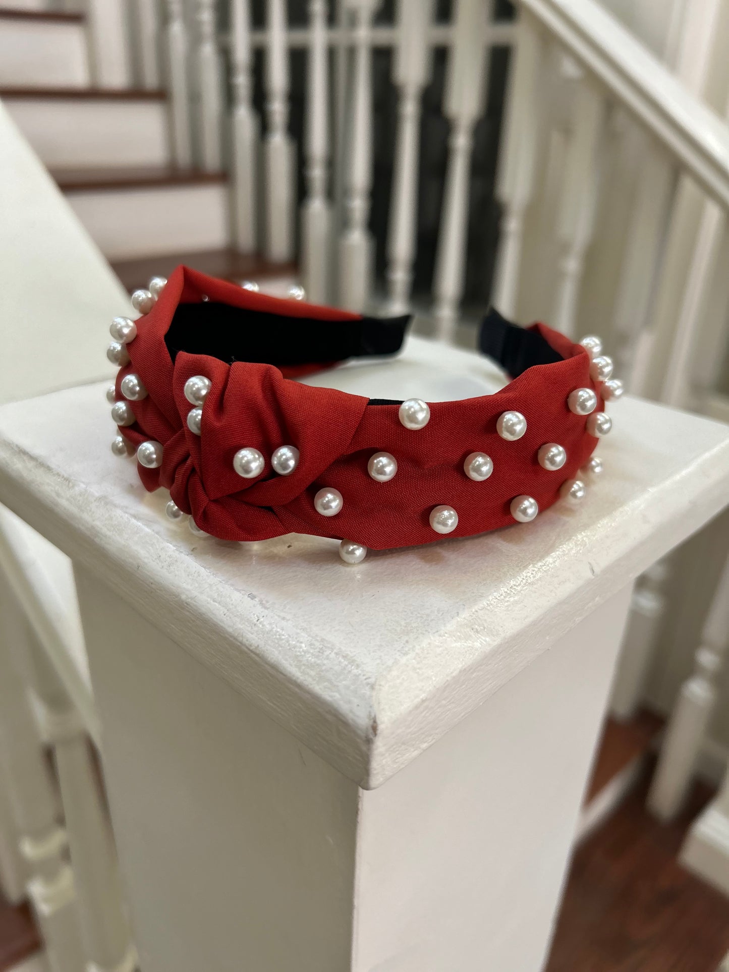 RED Studded  Headbands