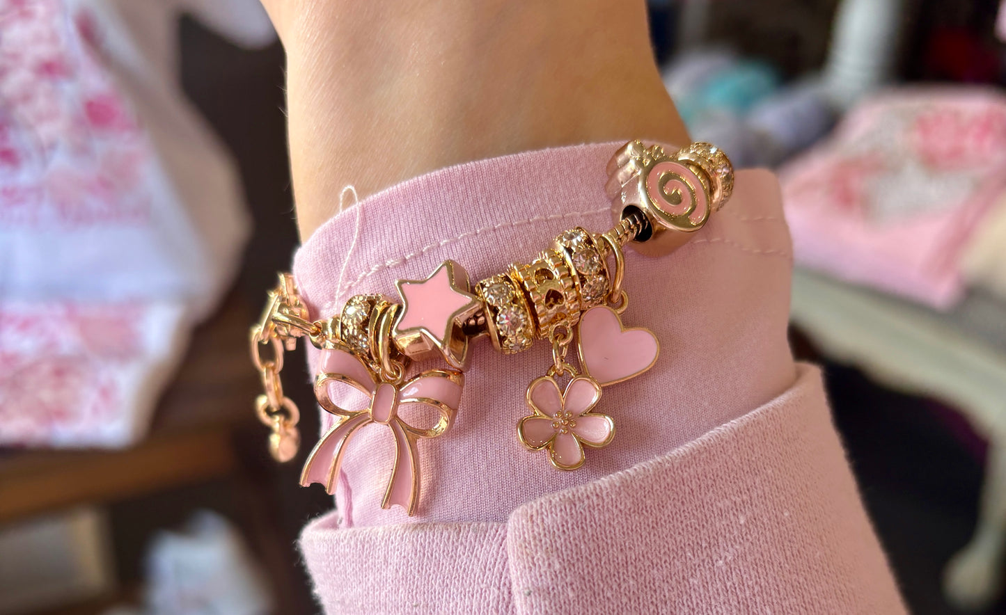 Bow Charm Bracelet