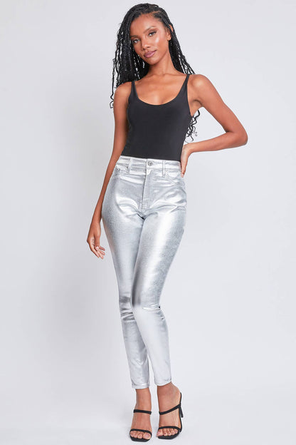 Junior High Rise Metallic Skinny Jean Sweet Magnolia Boutique