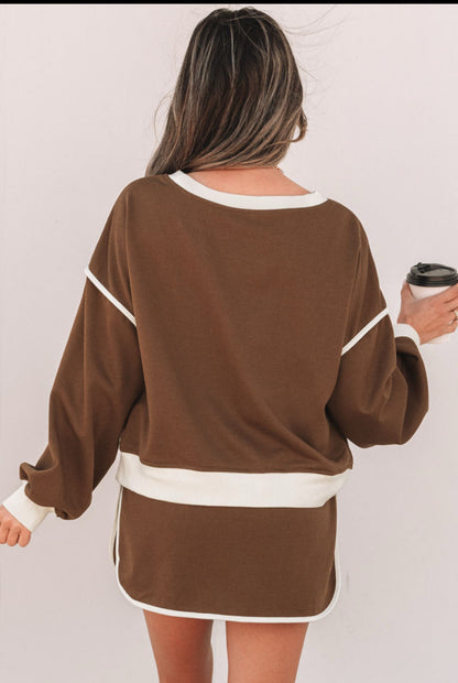 Brown Skort set