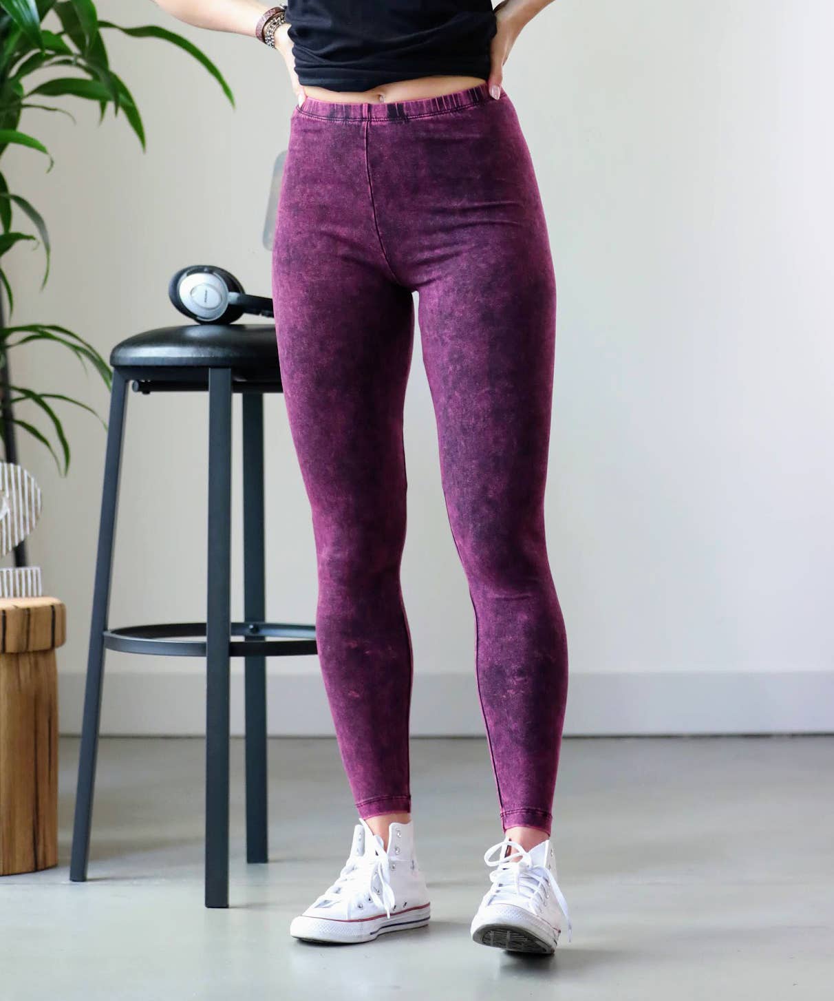 MINERAL WASHED FULL LENGTH LEGGINGS Sweet Magnolia Boutique