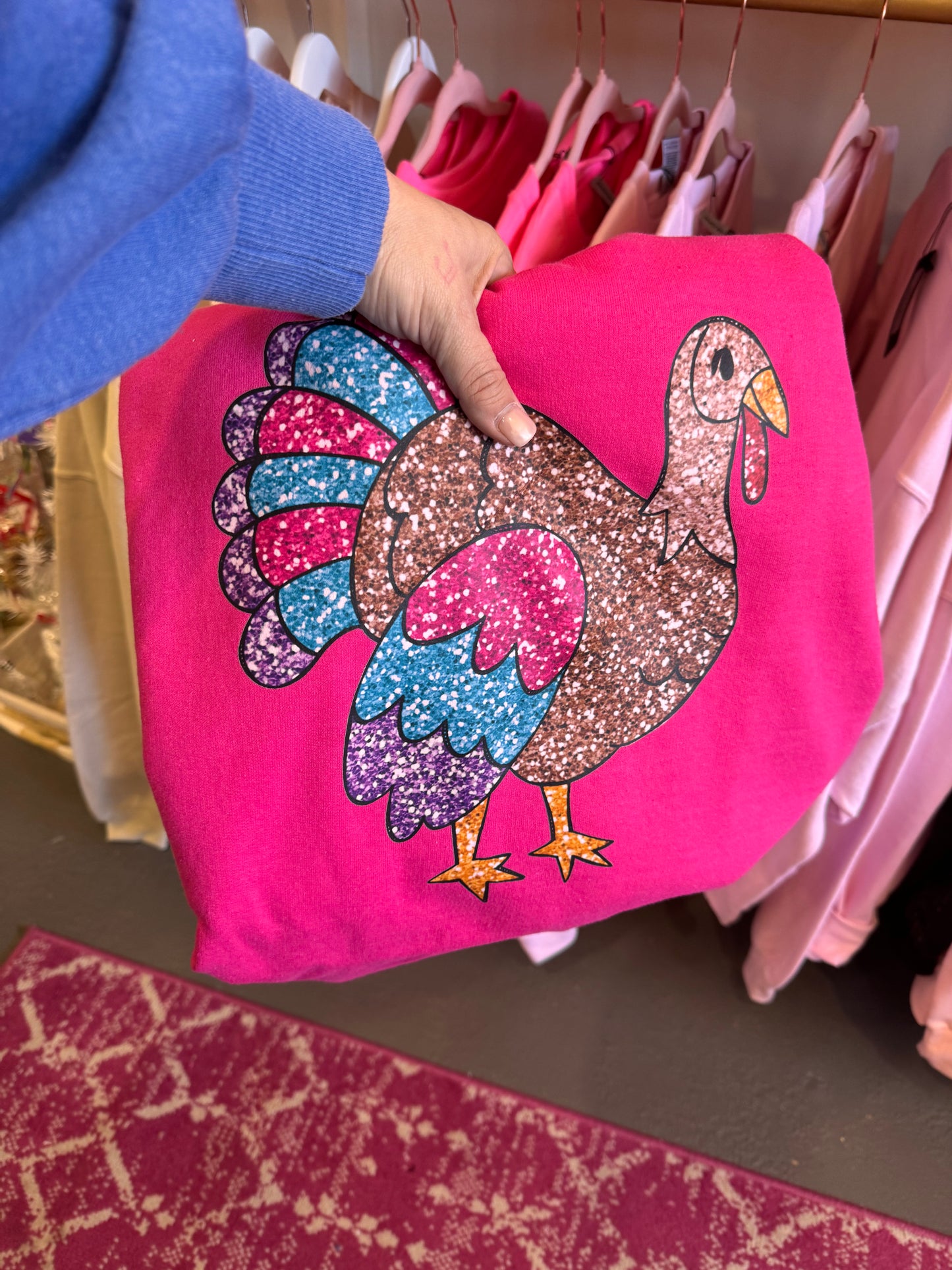 Sequin  Turkey sweatshirt