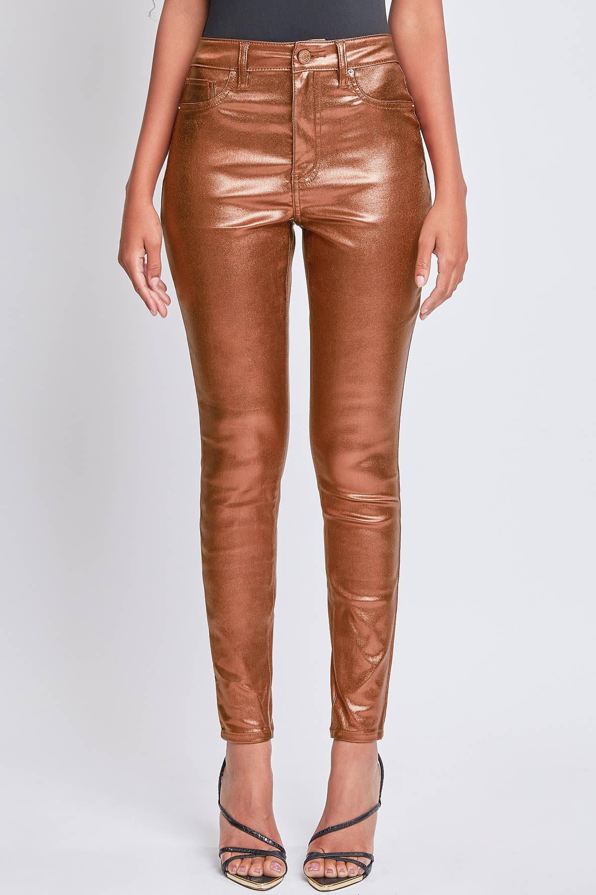 Junior High Rise Metallic Skinny Jean Sweet Magnolia Boutique