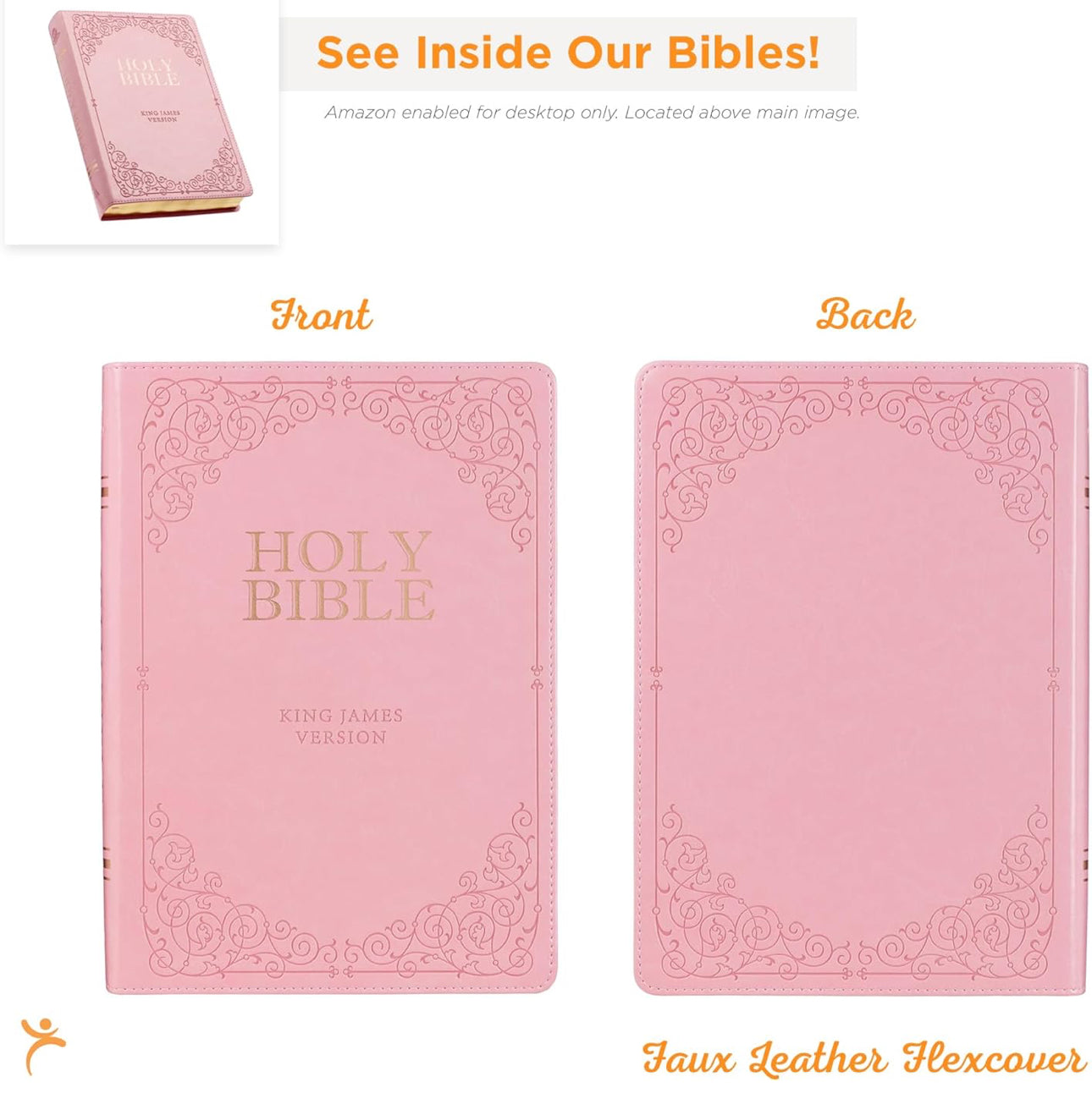 Giant Print pink Bible