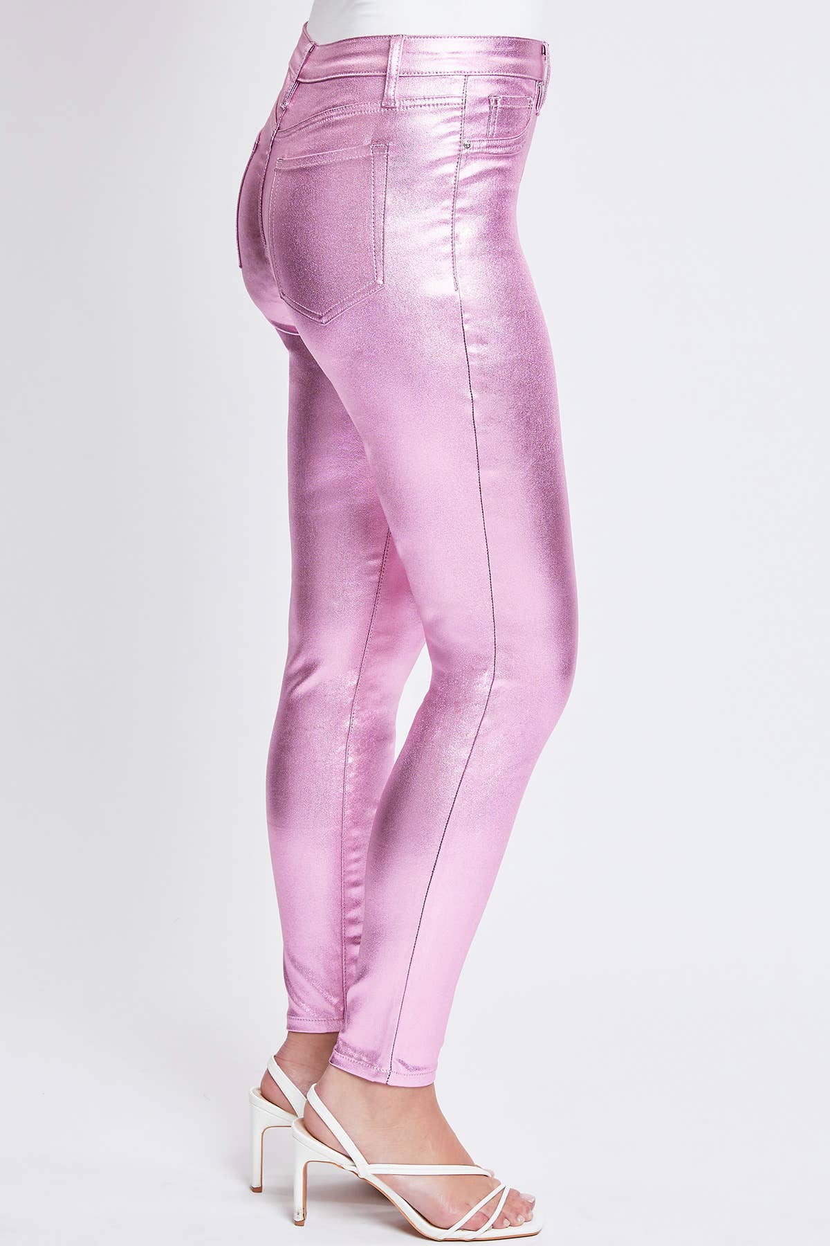 Junior High Rise Metallic Skinny Jean Sweet Magnolia Boutique