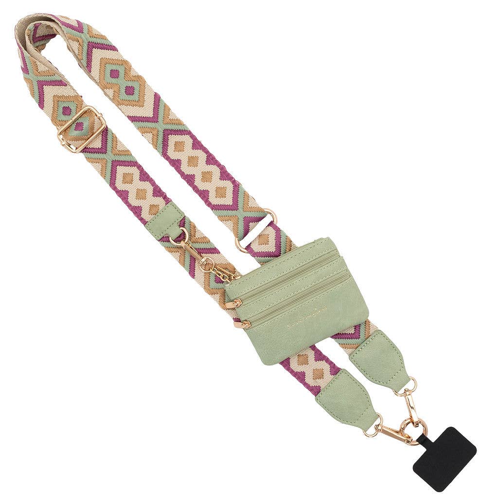 Clip & Go Crossbody Strap w/Zippered Pouch Sweet Magnolia Boutique