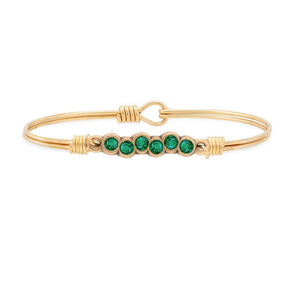 May Starlight Birthstone Bangle Bracelet