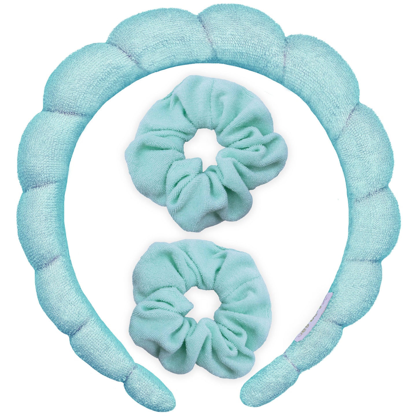 Puffy Terry Cloth Padded Spa Headband with Scrunchies Sweet Magnolia Boutique