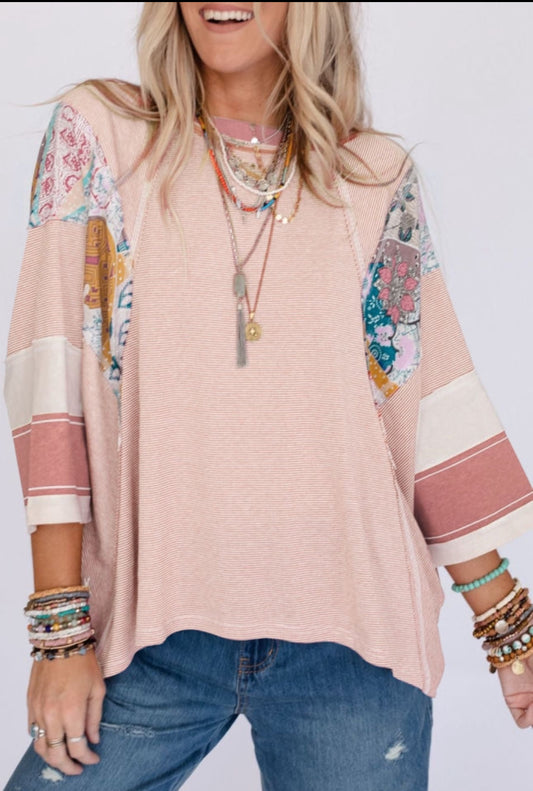 BOHO 3/4 length Top