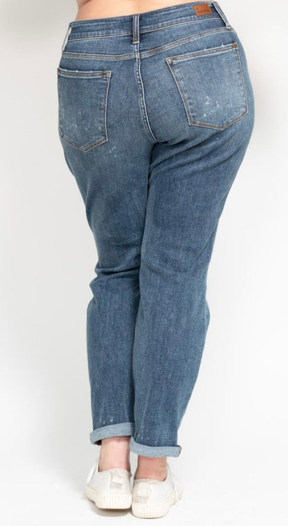 Plus Judy Blue Cuffed Hem jeans