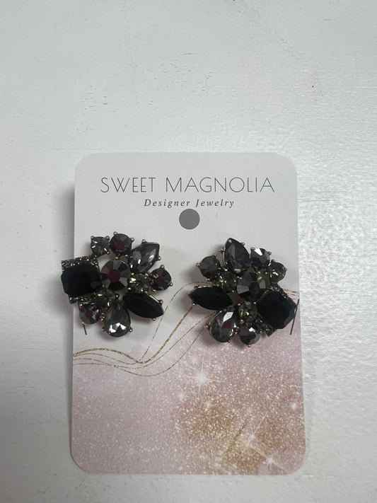 Black Gemstone Earrings