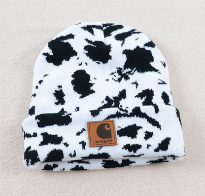 Cow Print beanies Sweet Magnolia Boutique