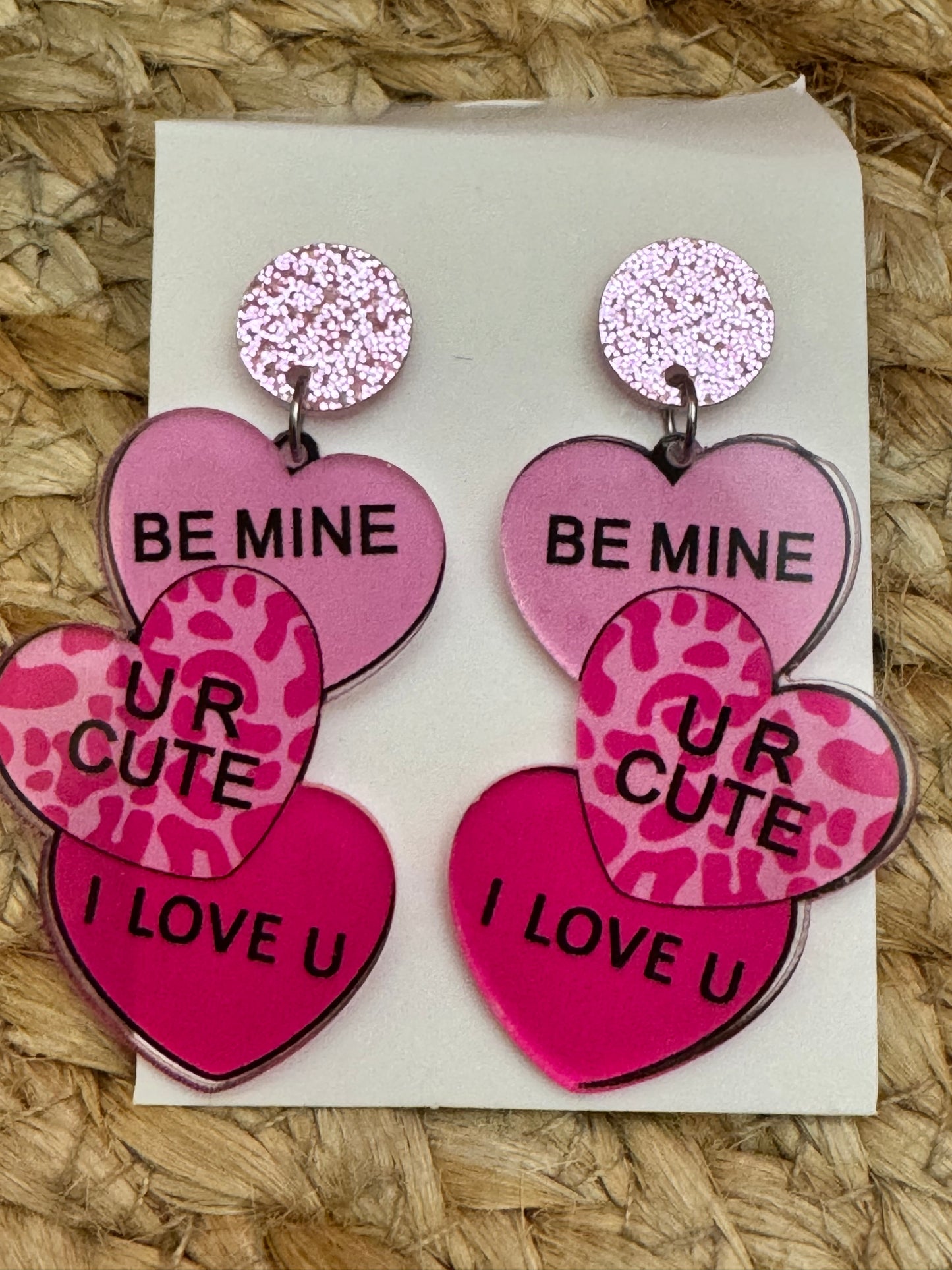 Be mine earrings Sweet Magnolia Boutique