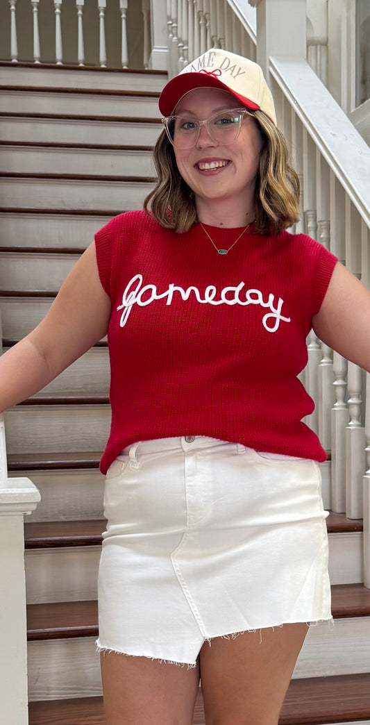 Game Day Sweater Crimson