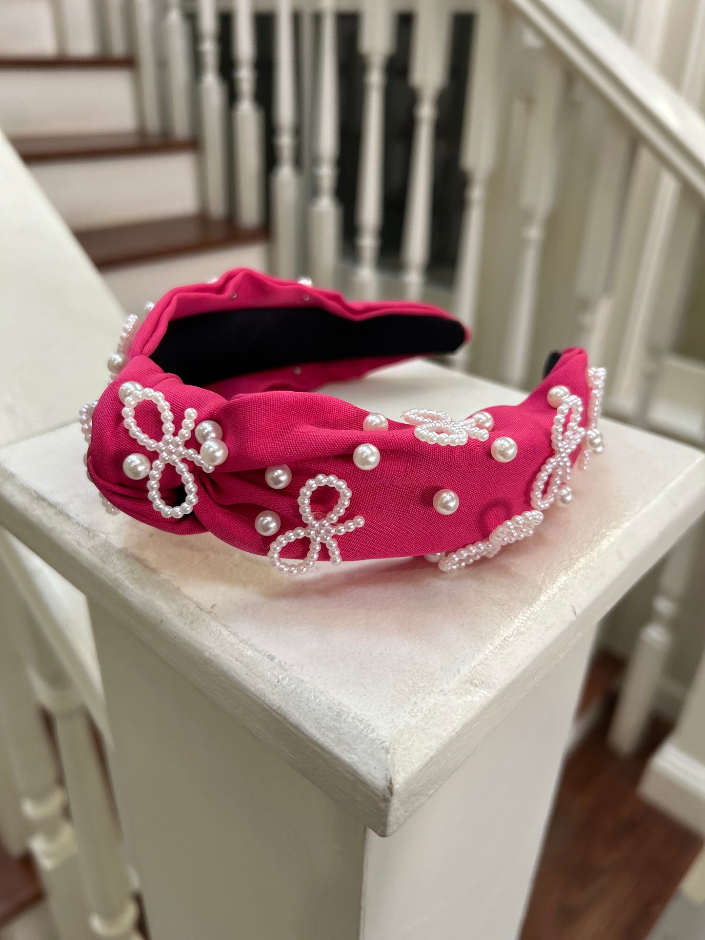 Pink Bow Headbands