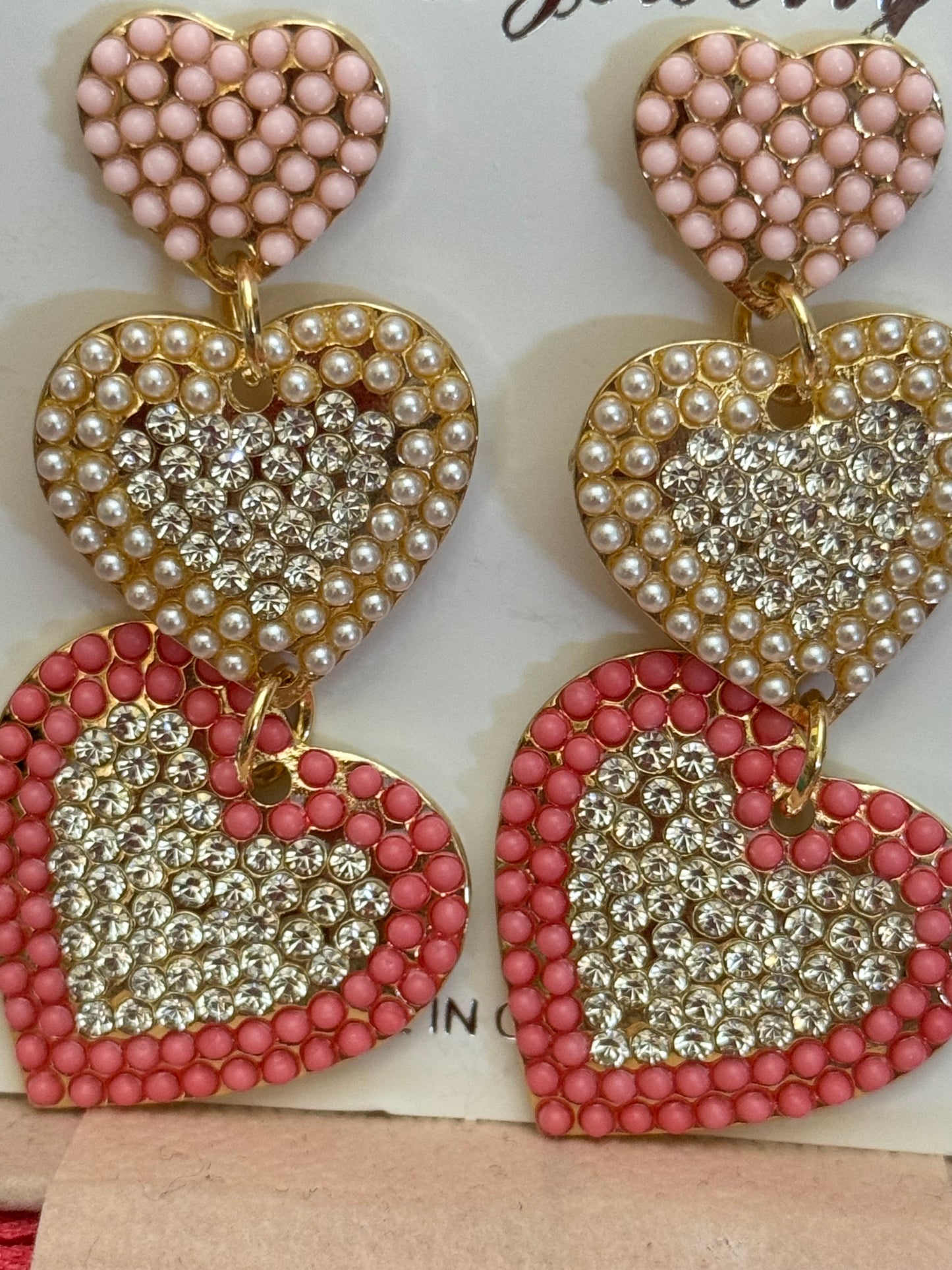 Heart Seedbead Earrings Sweet Magnolia Boutique