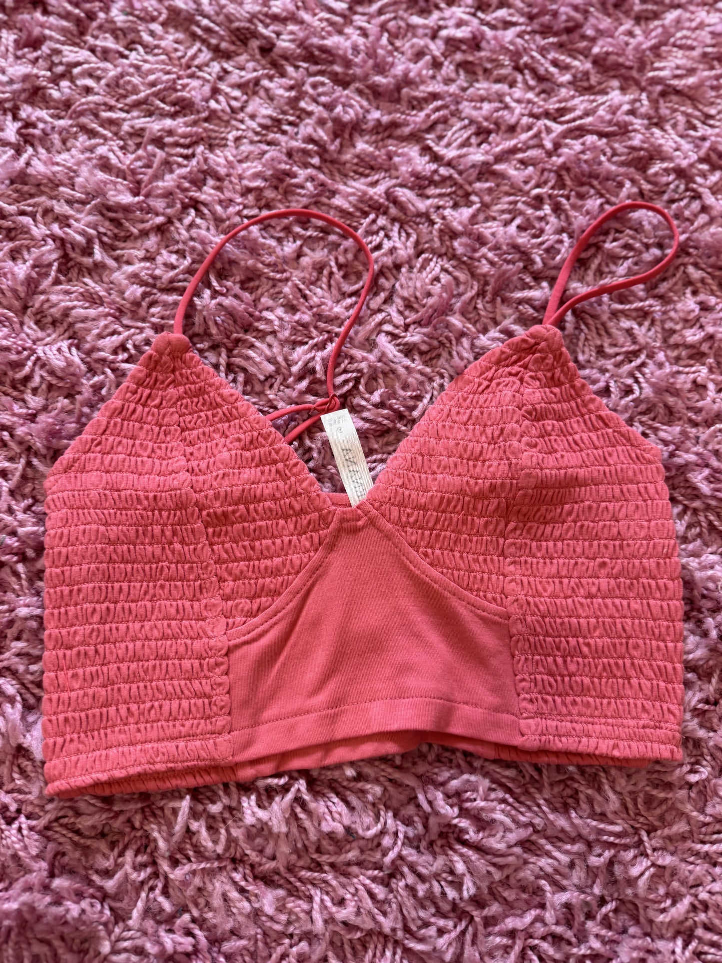 Smocked Triangle Bralette