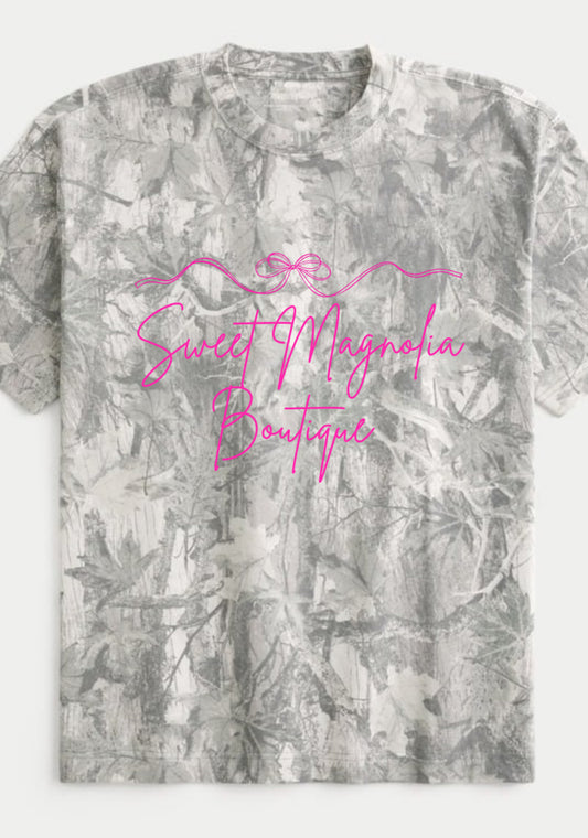 Sweet Magnolia Camo tee