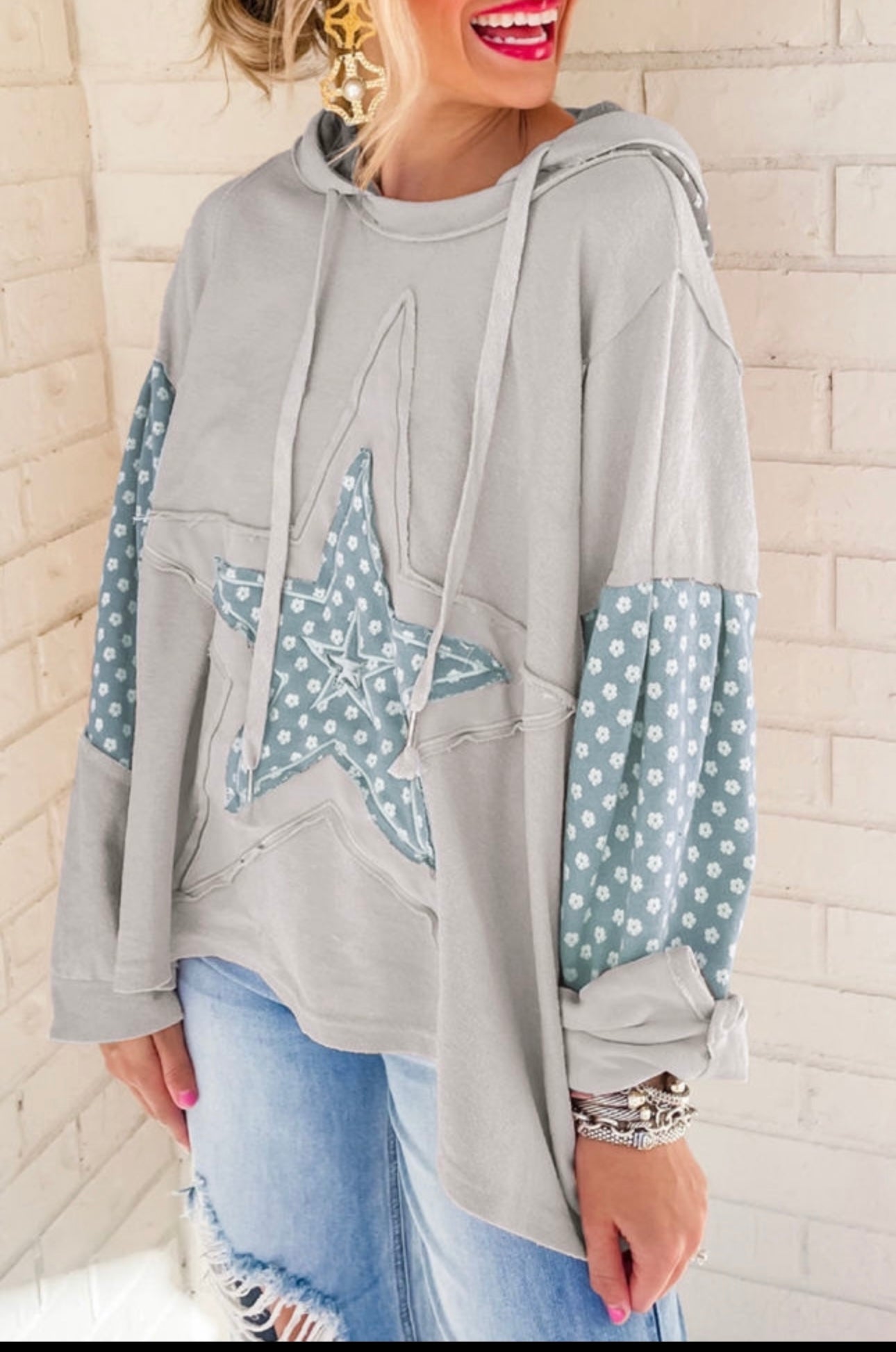 Patchwork Star Hoodie