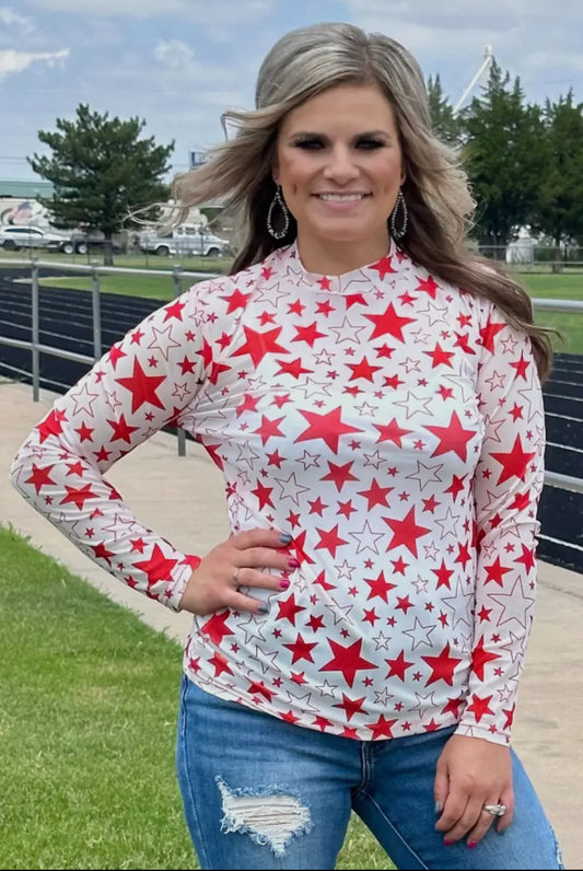 Go team Go mesh top (red)