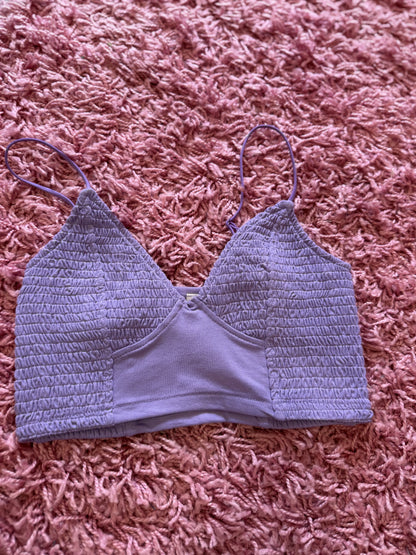 Smocked Triangle Bralette