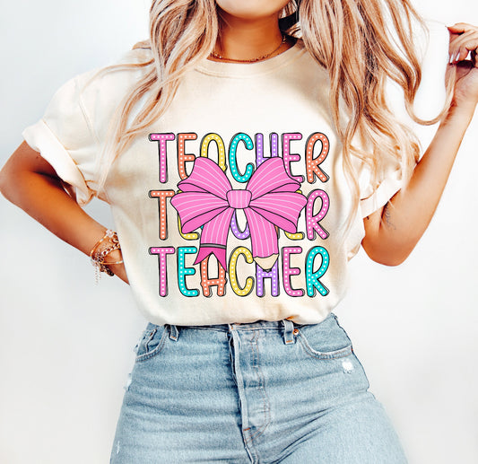 Teacher Bow shirt