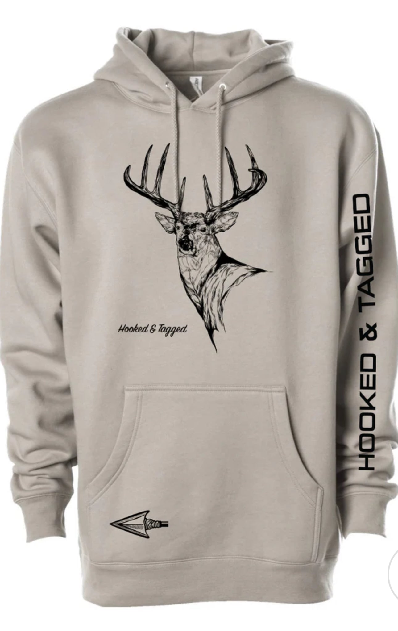 Buck Hoodie (Hooked and tagged)