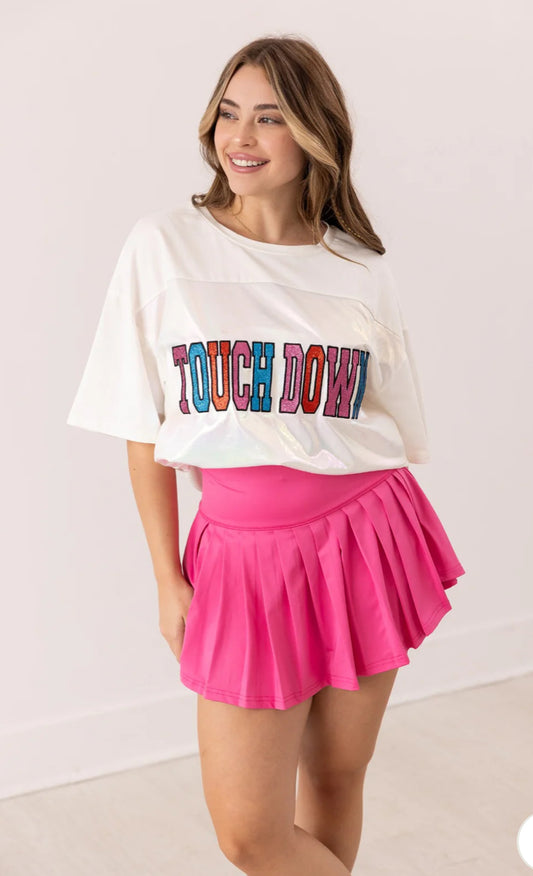 Touchdown Sequin Tee