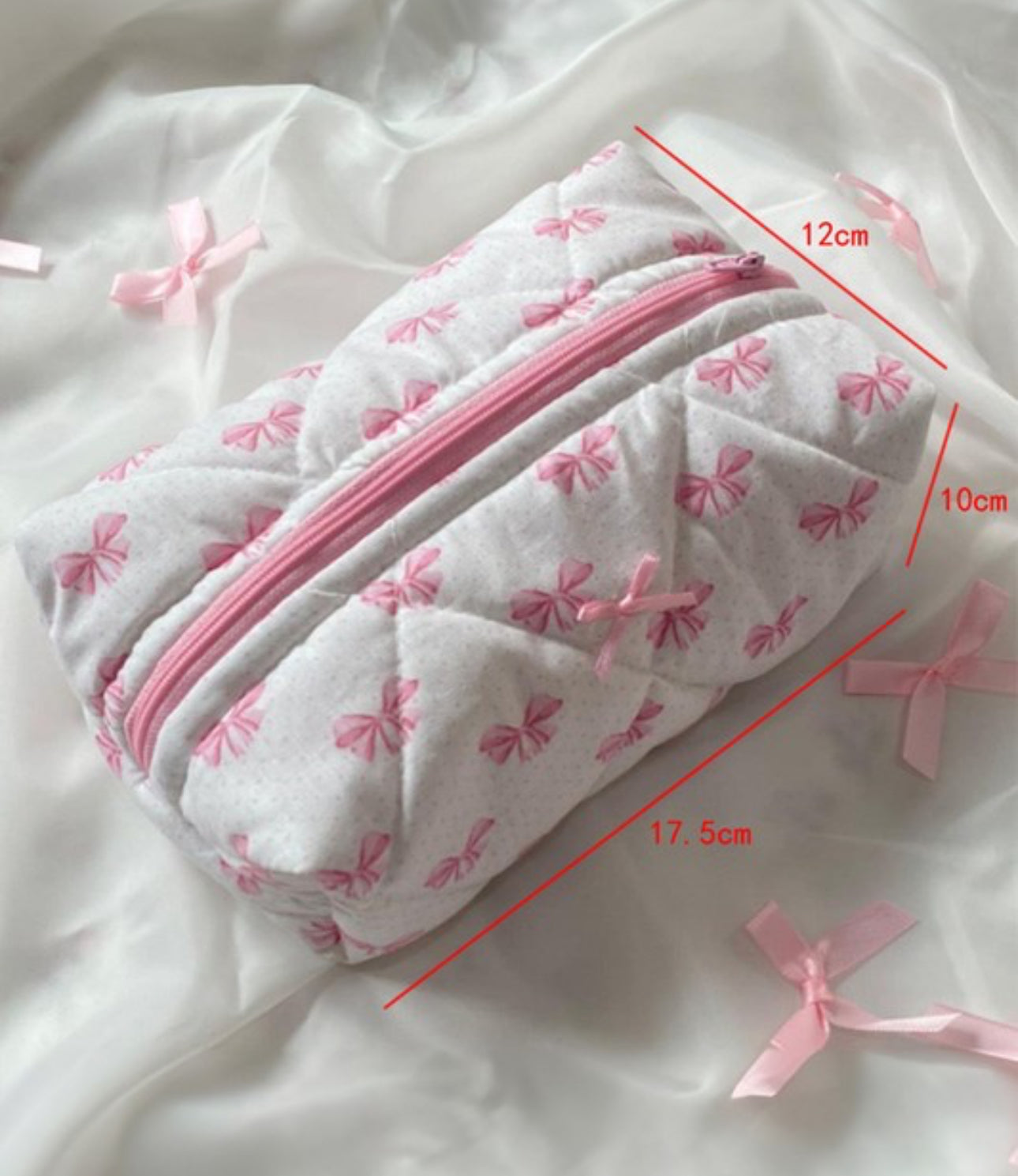 Bow make up bag