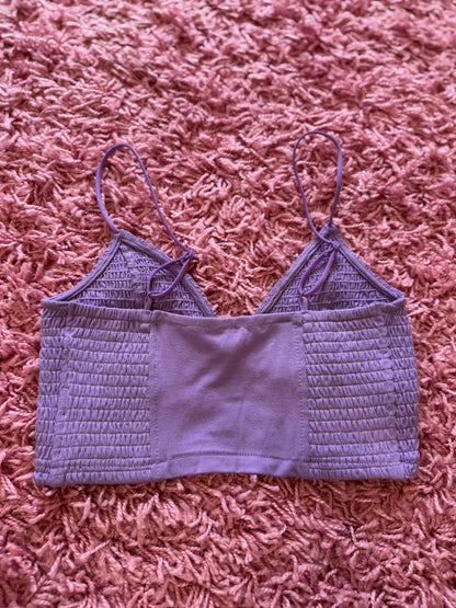 Smocked Triangle Bralette