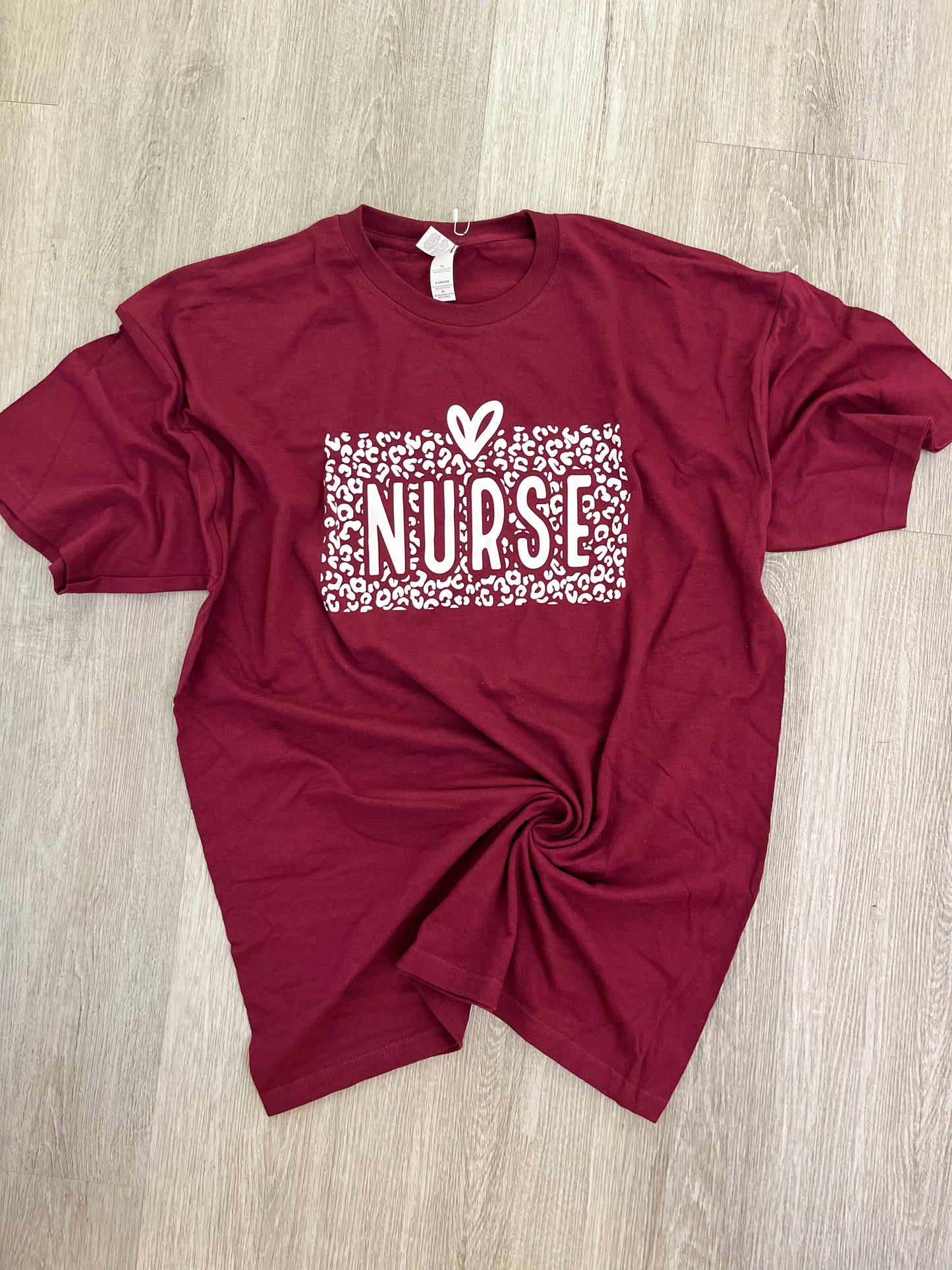 Nurse leopard tshirt Sweet Magnolia Boutique