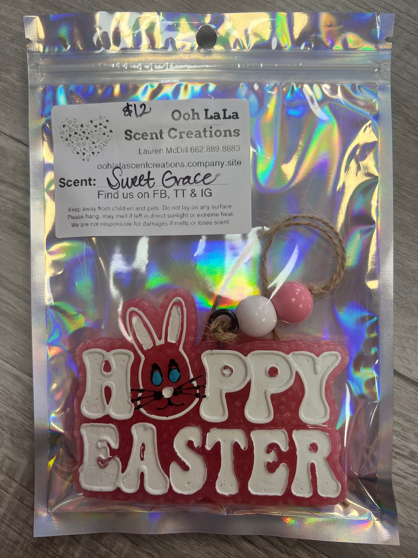 “Happy Easter” Freshie (Sweet Grace)