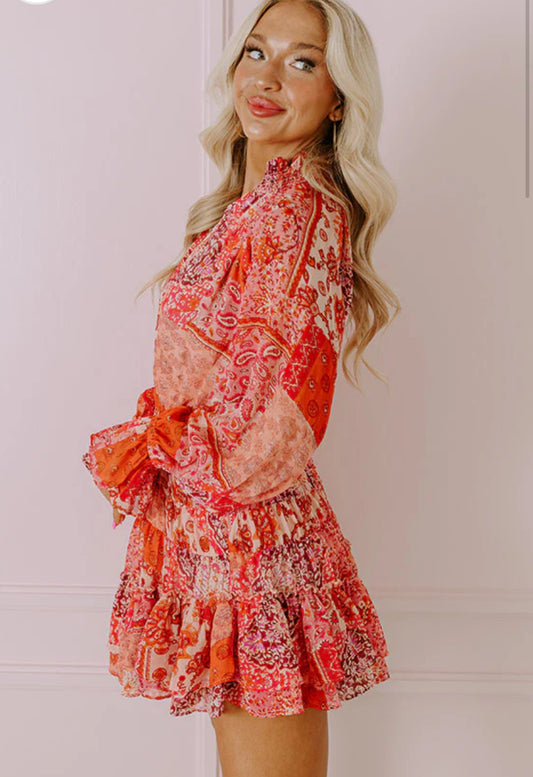 Chic Paisley Dress