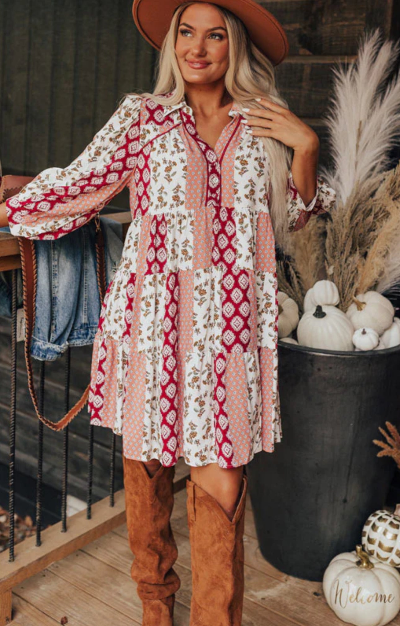 Couture Charm Floral Dress